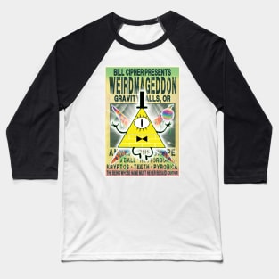 Bill Cipher's Weirdmageddon Live! Baseball T-Shirt